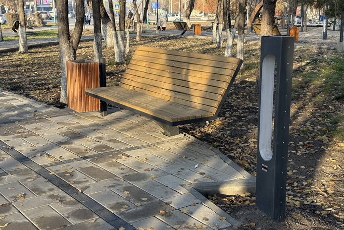 Строительство аллеи на улице Казахстан в Усть-Каменогорске практически завершено